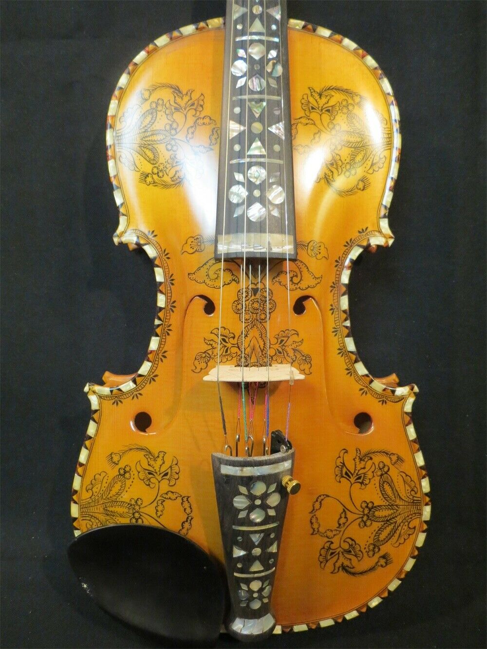 Musical Instrument Fiddle - Копия норвежской скрипки Хардангер 4/4 #