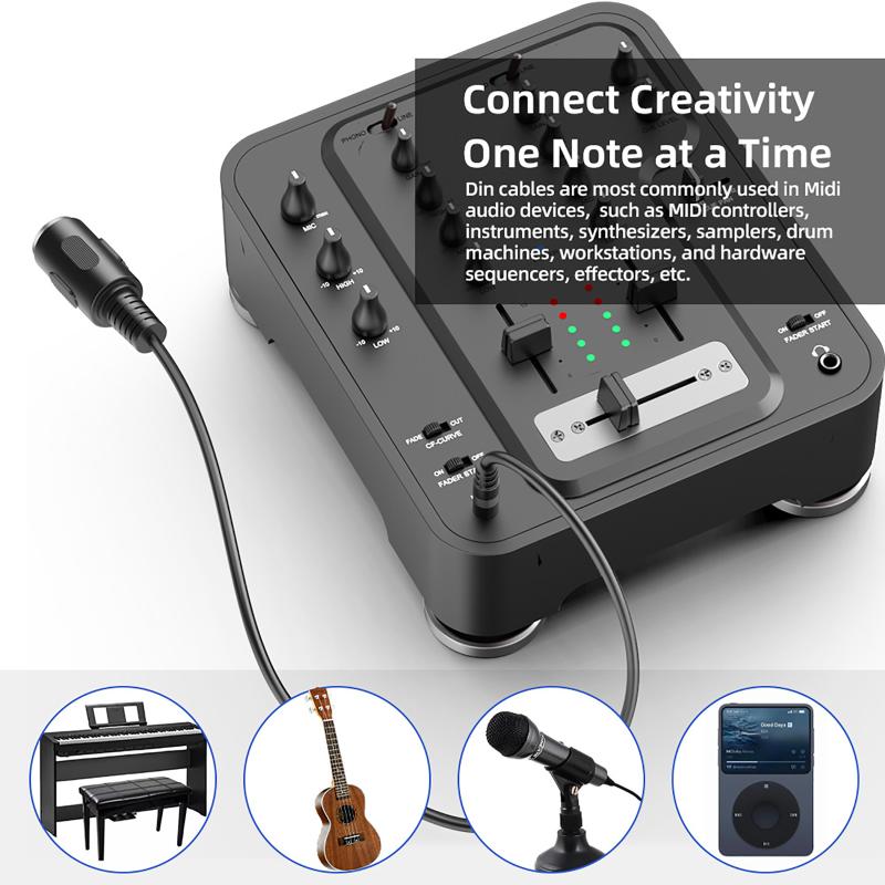 Musical Instrument Video - Горячая распродажа: кабель-переходник MIDI Din 5
