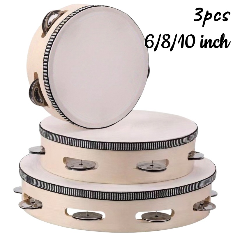 Musical Instrument Chimes - 1/3 шт. Деревянный тамбурин 6/8/10 дюймов,