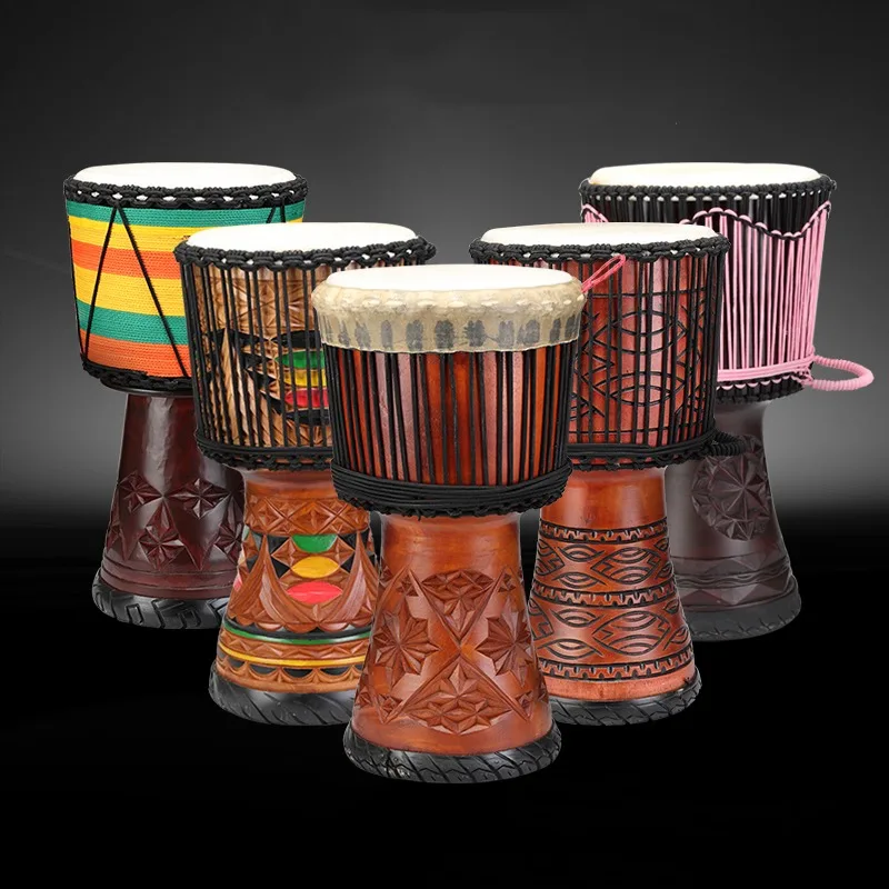 Musical Instrument African - 12-дюймовый джембе из красного дерева, африканский