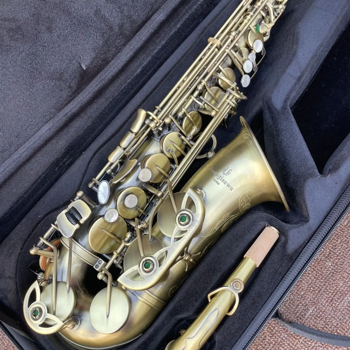 Musical Instrument Japan - Японский альт-саксофон W01, имитация античной меди,