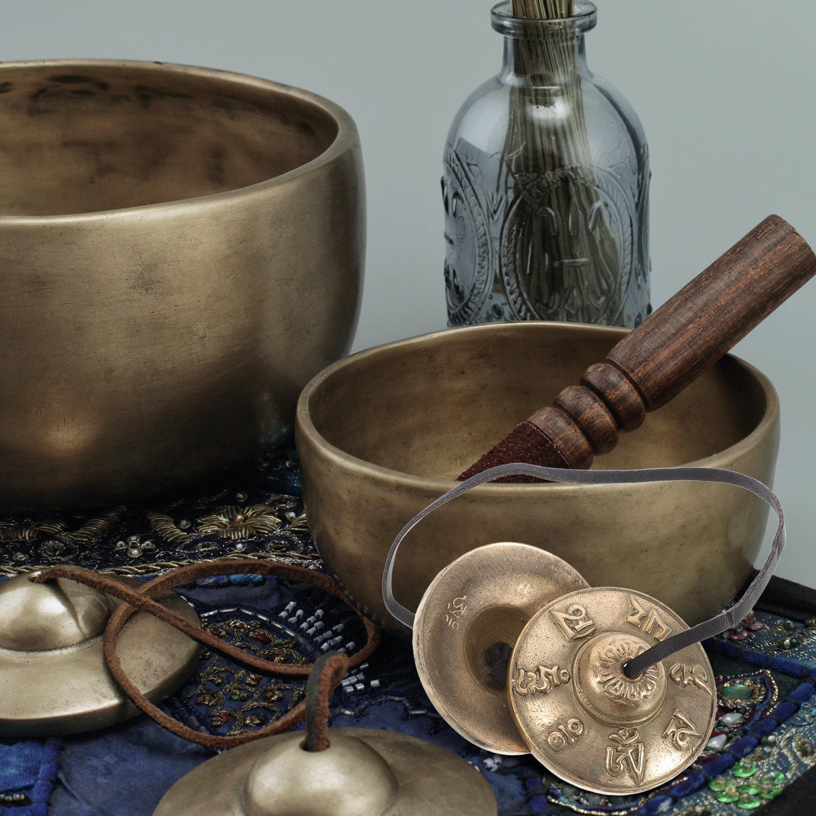 Musical Instrument Chimes - Пара тибетских колокольчиков тингша, непальский ударный