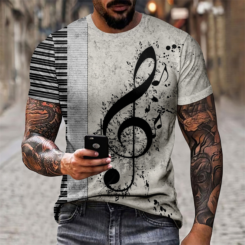 Футболка мужская с 3D-принтом  – обзор и цена Musical Instrument Japan