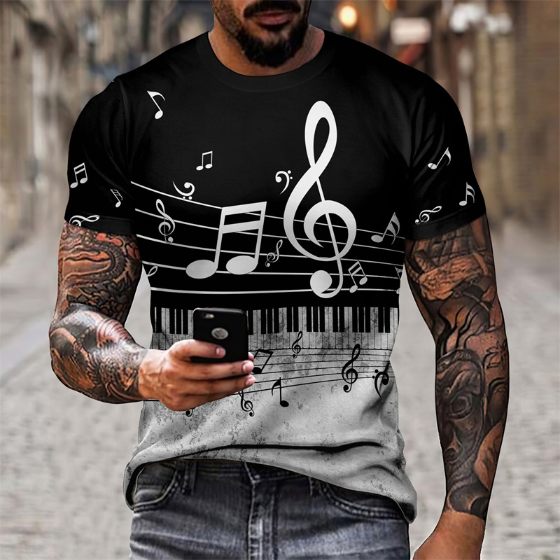 Футболка мужская с 3D-принтом  – обзор и цена Musical Instrument Japan